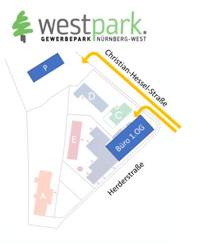 Anfahrt Büro Herderstraße 1